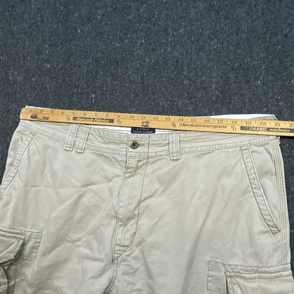 Polo Ralph Lauren Men's Sz 42‎ Casual Outdoor Classic Cargo Beige Chino Shorts